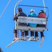 Skifahren Gondel