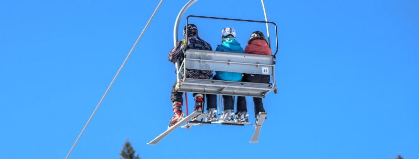 Skifahren Gondel