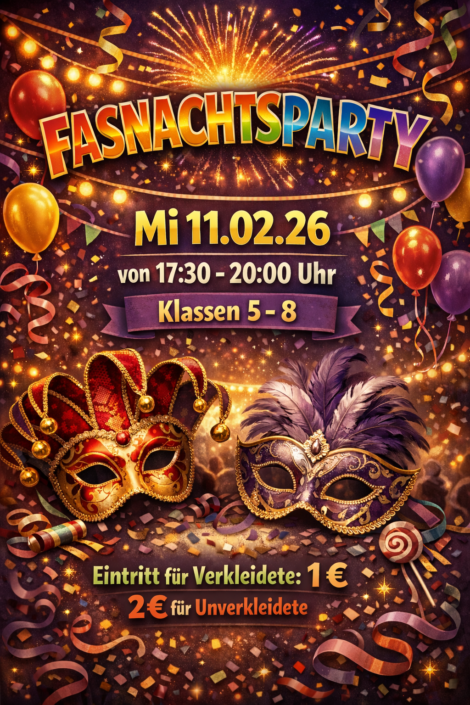 Fasnachtsparty-Flyer
